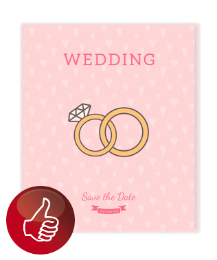 Mit Sonderfarbe Gold - Lassen Sie bei uns Ihre Einladungen zur Hochzeit extrem günstig und auch in Kleinauflagen drucken! 