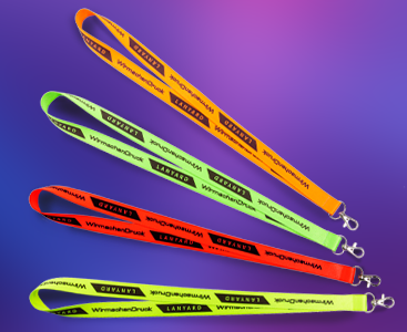 Neon-Lanyards - Lassen Sie bei uns Ihr Schlüsselband bedrucken ohne Mindestbestellmeng und in kleinen Mengen!